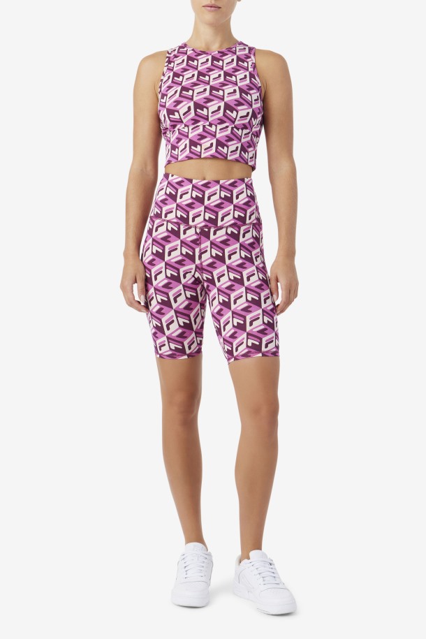 Rouge/potpourri/grape Wine Culote Fila Outlet Ainhoa ​​​​bike Short