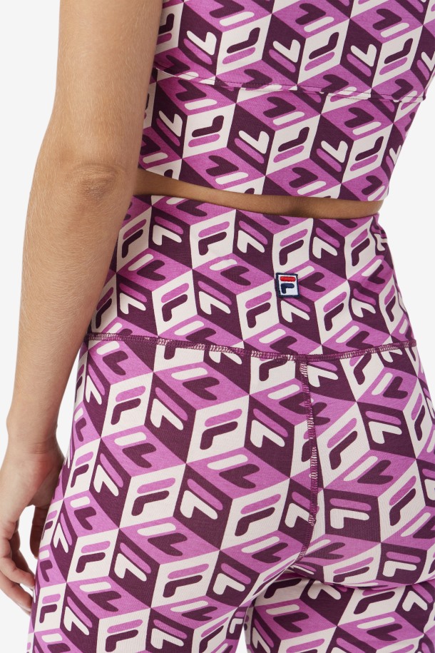 Rouge/potpourri/grape Wine Culote Fila Outlet Ainhoa ​​​​bike Short