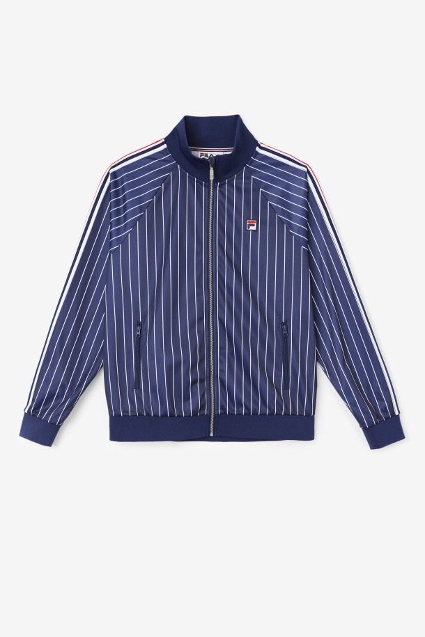 Fila Outlets Mitch Track Jacket Peacoat/white