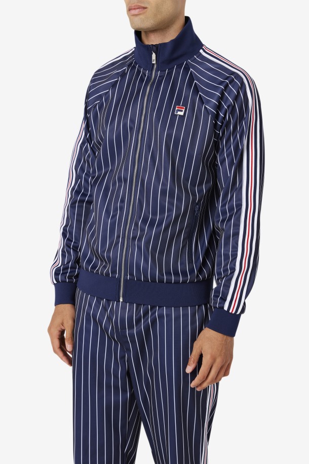 Fila Outlets Mitch Track Jacket Peacoat/white