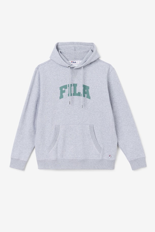 Sudadera Con Capucha Brook De Fila Outlets Gris Claro Jaspeado/azul Abeto