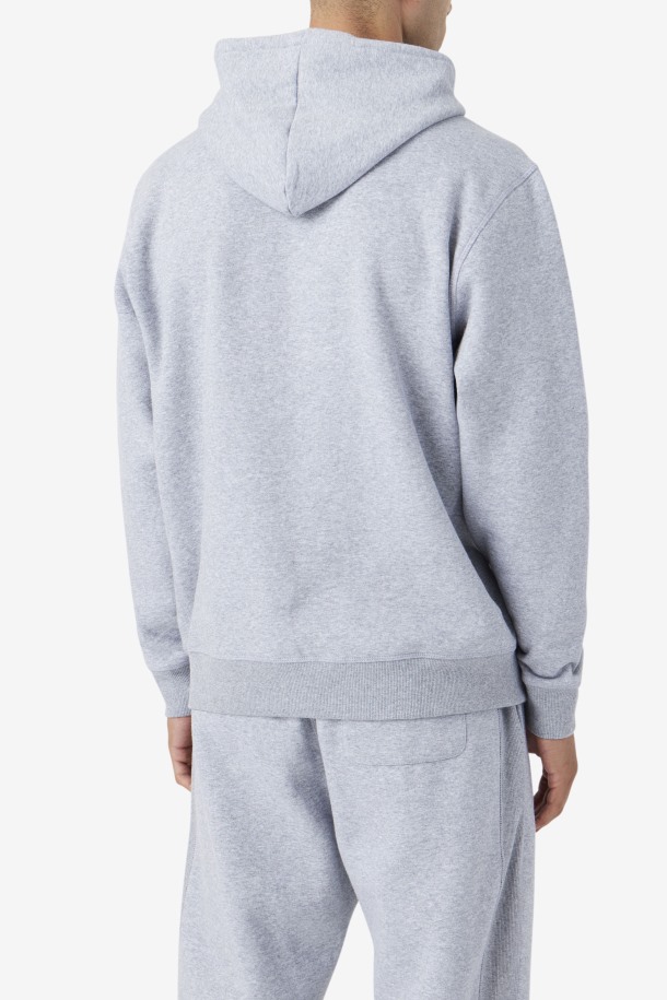 Sudadera Con Capucha Brook De Fila Outlets Gris Claro Jaspeado/azul Abeto