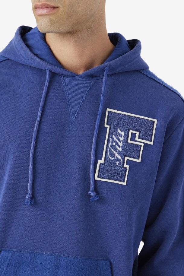 Bryson Vintage Wash Sudadera Con Capucha Fila Outlets Blue/gardenia