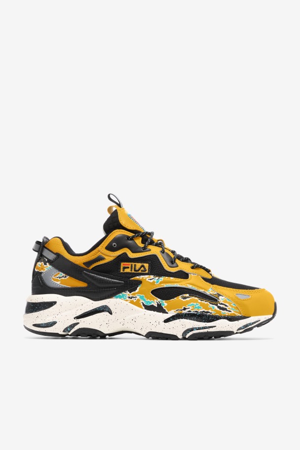 Hombre Ray Tracer Apex Fila Outlets Negro/varilla Dorada/blanco
