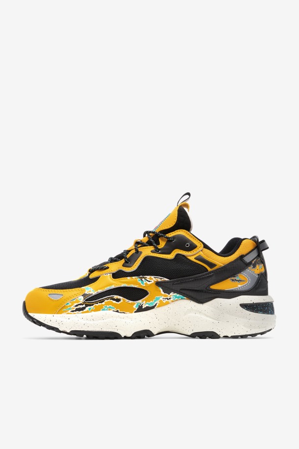 Hombre Ray Tracer Apex Fila Outlets Negro/varilla Dorada/blanco