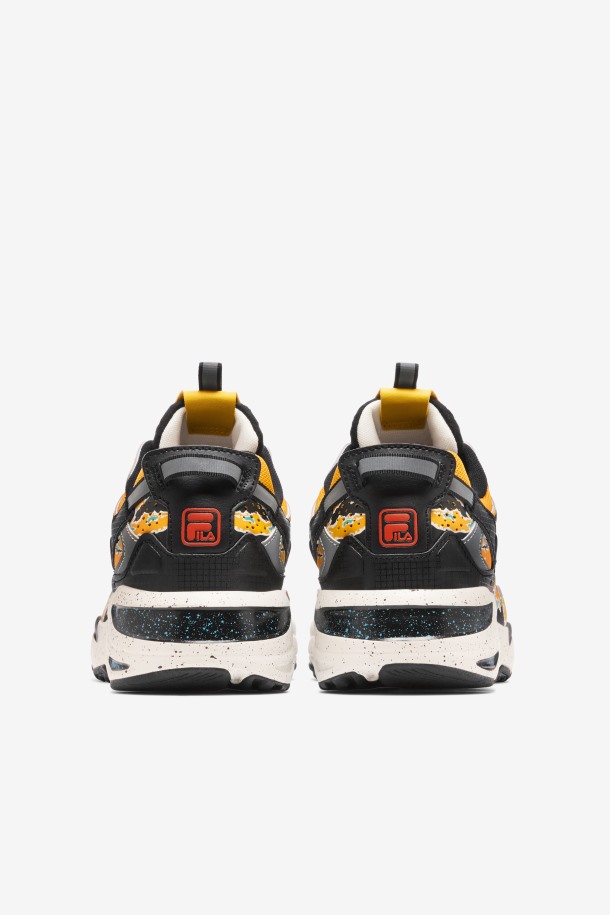 Hombre Ray Tracer Apex Fila Outlets Negro/varilla Dorada/blanco