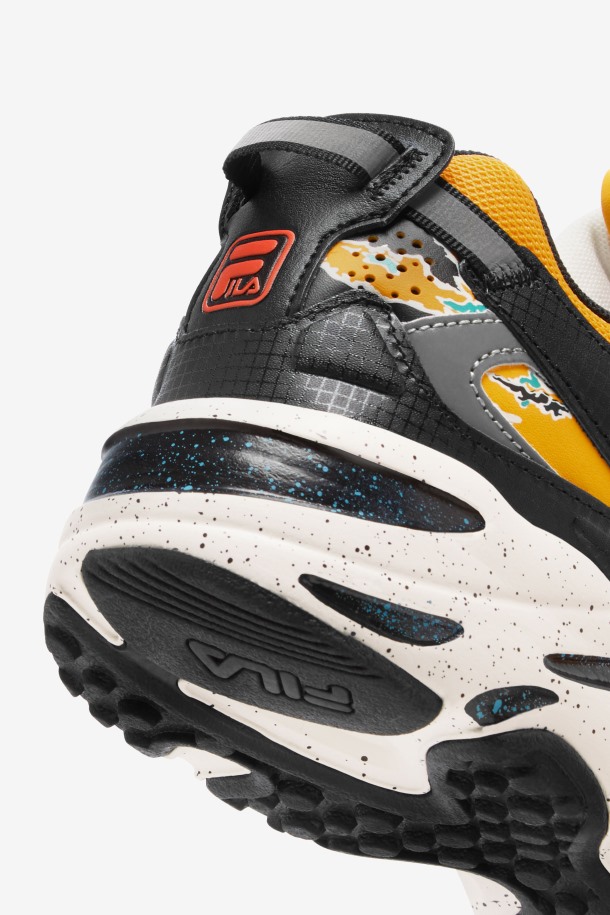 Hombre Ray Tracer Apex Fila Outlets Negro/varilla Dorada/blanco