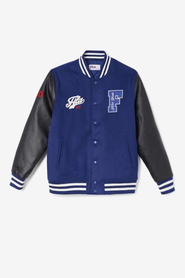 Fila Outlets Josh Varsity Chaqueta Azul/negro