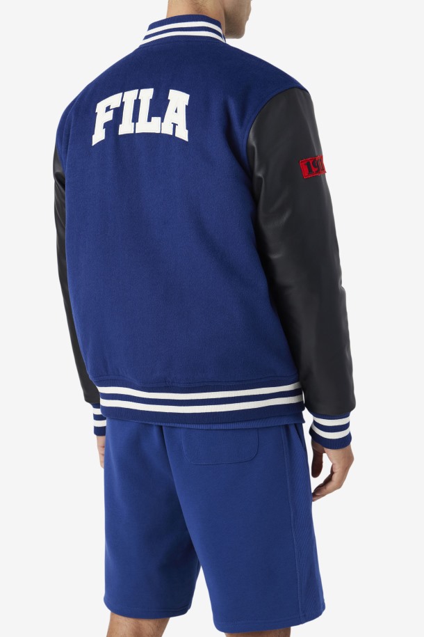 Fila Outlets Josh Varsity Chaqueta Azul/negro