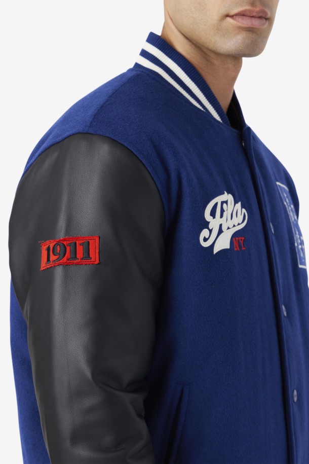 Fila Outlets Josh Varsity Chaqueta Azul/negro