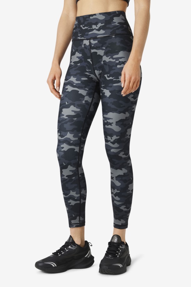 Fila Outlets Camo Oscuro/negro Elegante Fuerza 7/8 Leggins