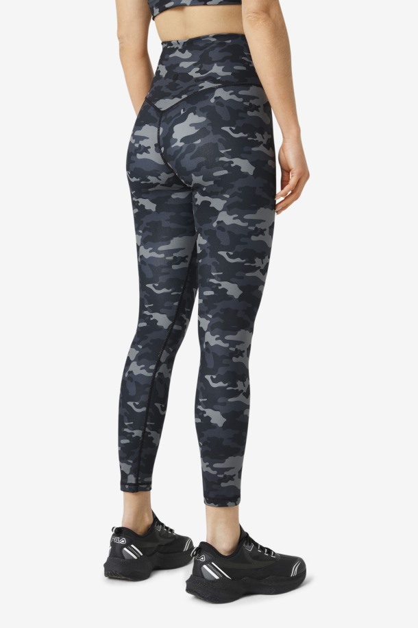 Fila Outlets Camo Oscuro/negro Elegante Fuerza 7/8 Leggins