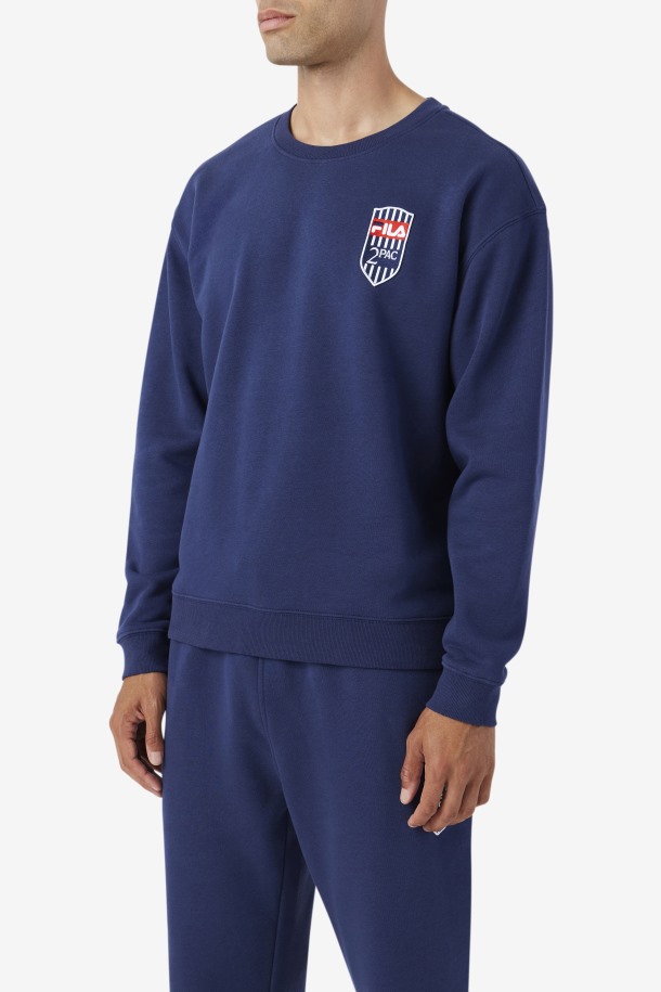 Parche Polar 2pac Crew Fila Outlets Azul Marino