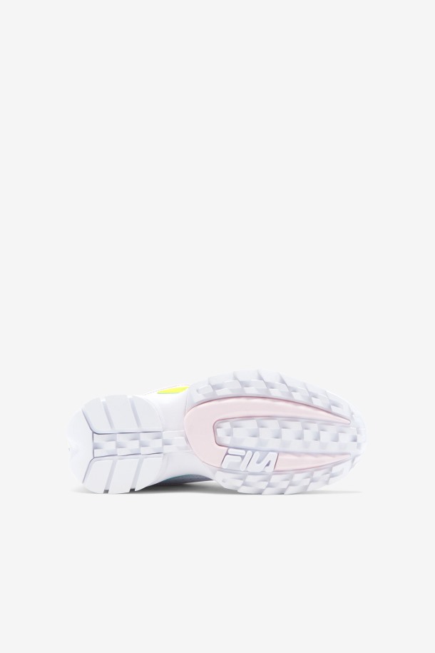 Fila Outlets Blanco/amarillo/azul Niños Grandes Disruptor 2 Premium