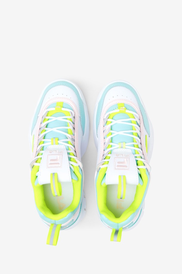 Fila Outlets Blanco/amarillo/azul Niños Grandes Disruptor 2 Premium