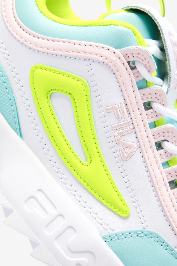 Fila Outlets Blanco/amarillo/azul Niños Grandes Disruptor 2 Premium