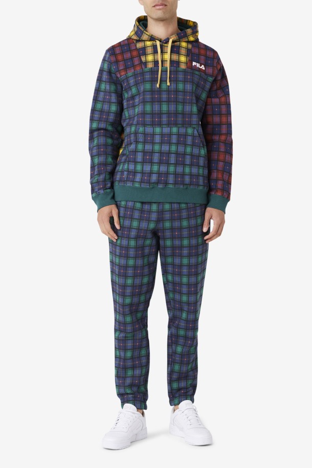 Junio Bug/rhubarb/navy Dorm Sudadera Con Capucha A Cuadros Fila Outlets