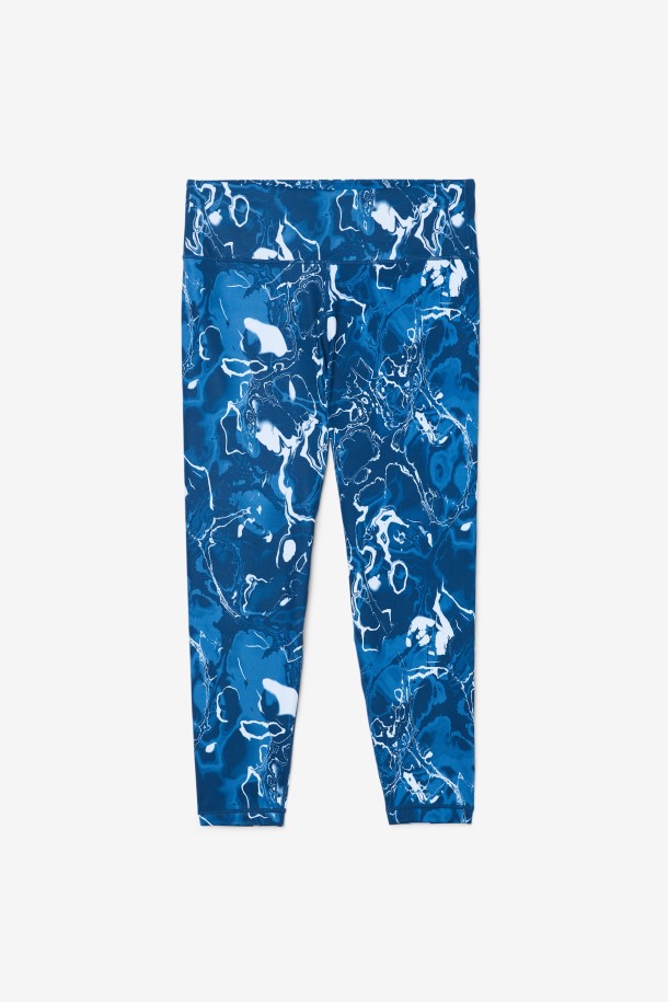 Leggins Force Smooth 7/8 Azul Marino Marmol Fila Outlet