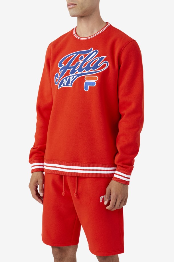Sudadera Con Cuello Redondo Taylor Rojo Fuego/azul/blanco Ofertas Fila
