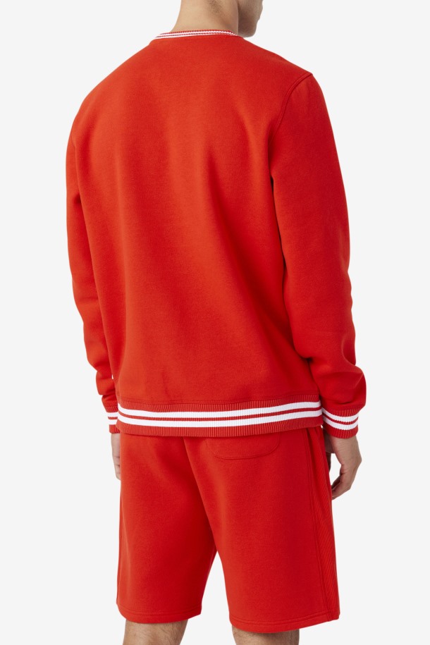 Sudadera Con Cuello Redondo Taylor Rojo Fuego/azul/blanco Ofertas Fila