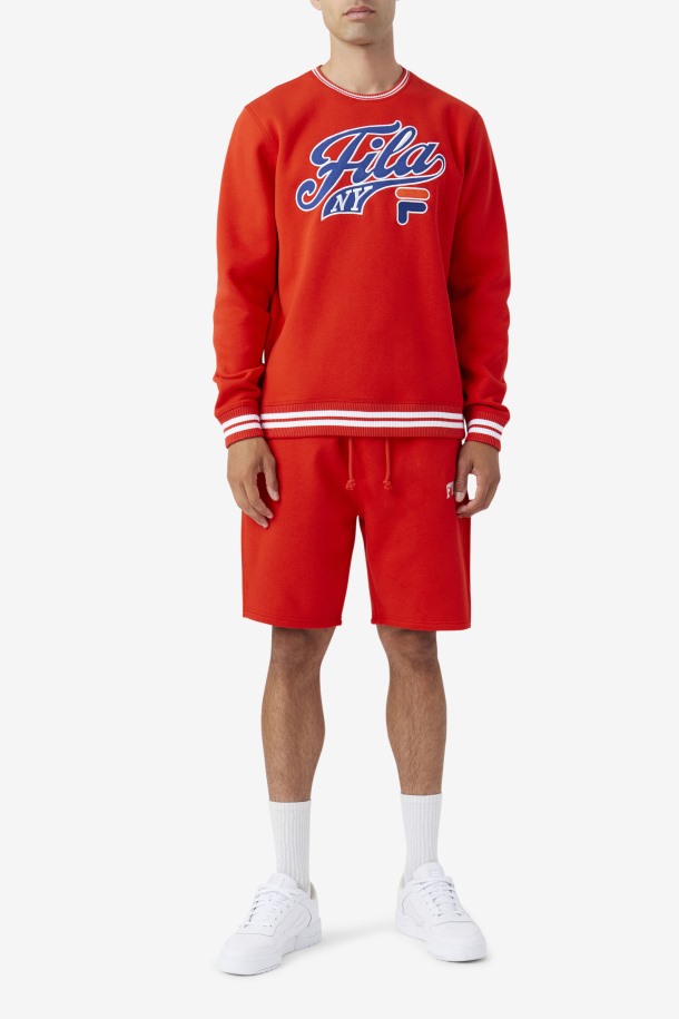 Sudadera Con Cuello Redondo Taylor Rojo Fuego/azul/blanco Ofertas Fila