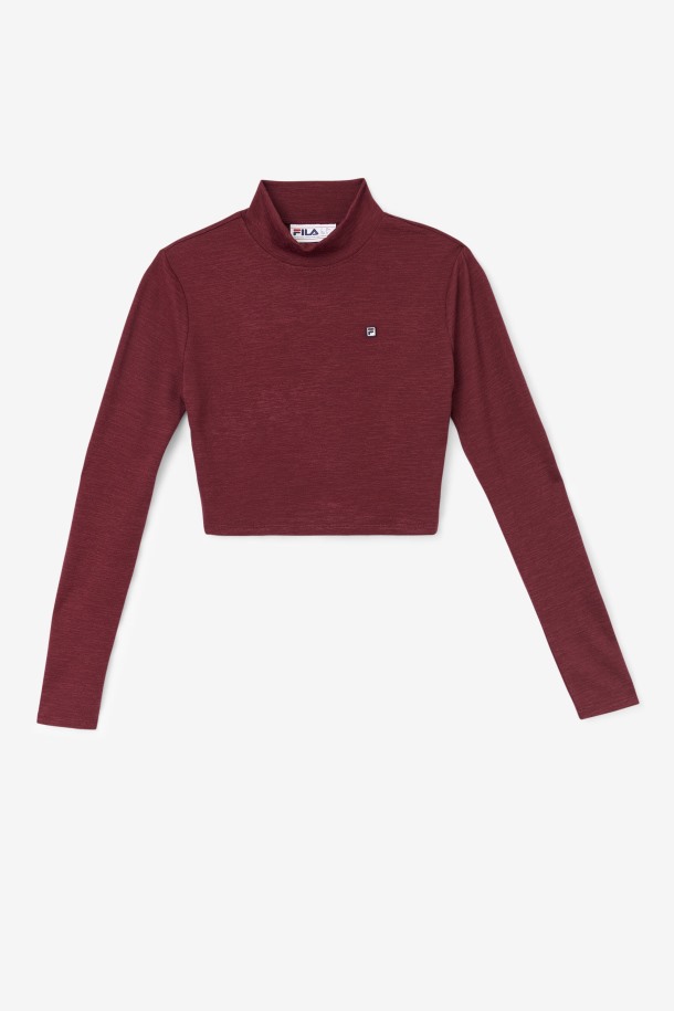 Fila Outlets Tawny Port Luise Camiseta De Cuello Alto