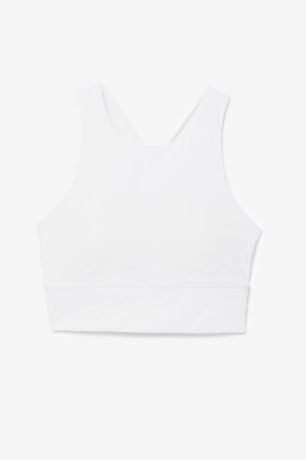 Sujetador Deportivo De Cuello Alto Uplift Blanco De Fila Outlets