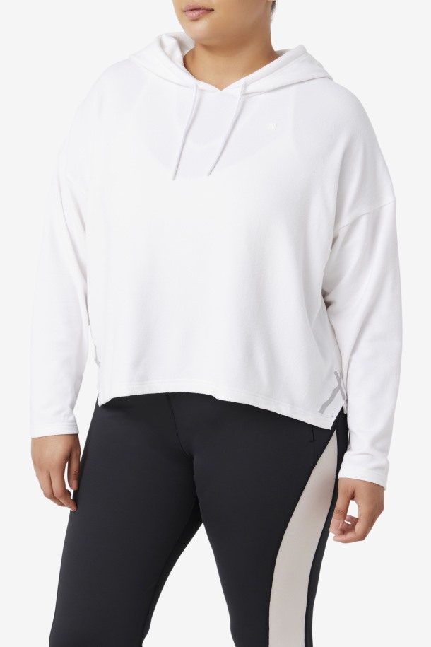 Fila Outlet Fi-lux Cropped Hoodie Blanco