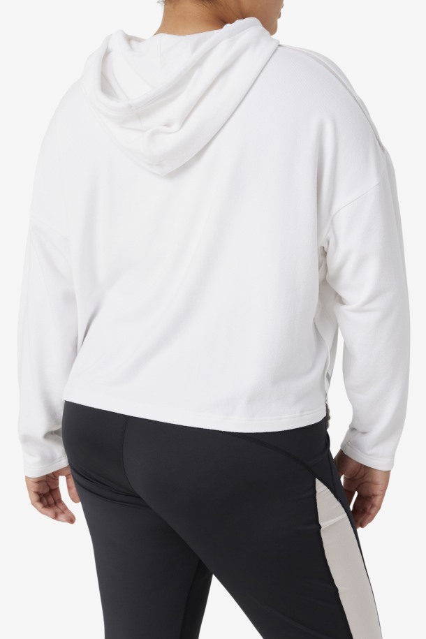 Fila Outlet Fi-lux Cropped Hoodie Blanco