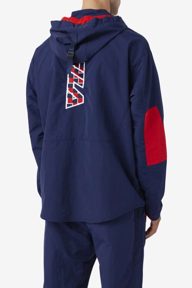 Fila Outlets Azul Marino Bevans Park Anorak
