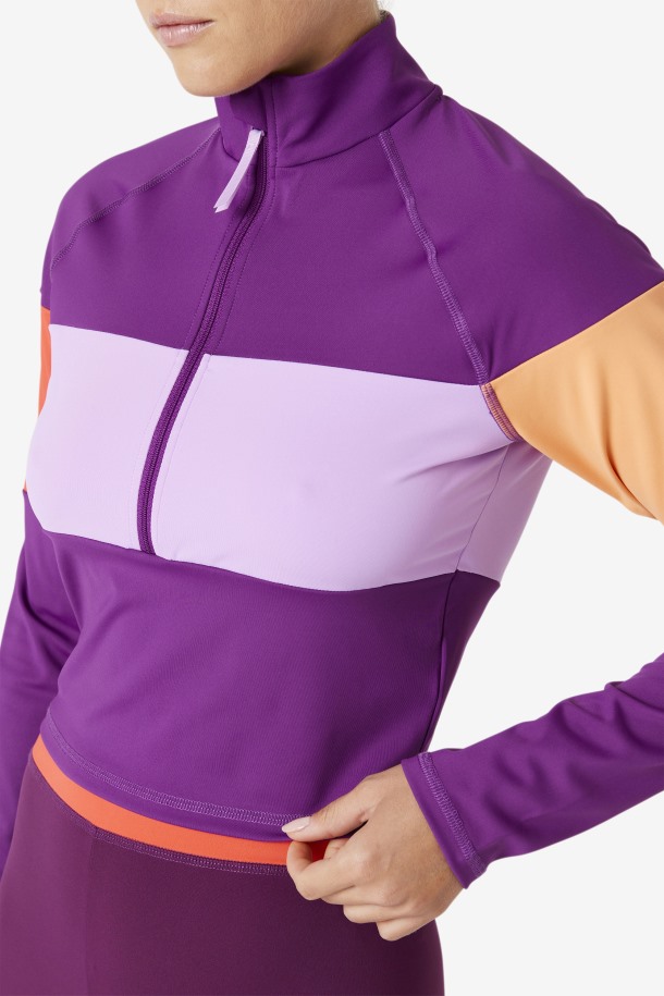 Fila Outlets Jaida Capa Basada Media Cremallage Charisma/crocus Petal/cayenne