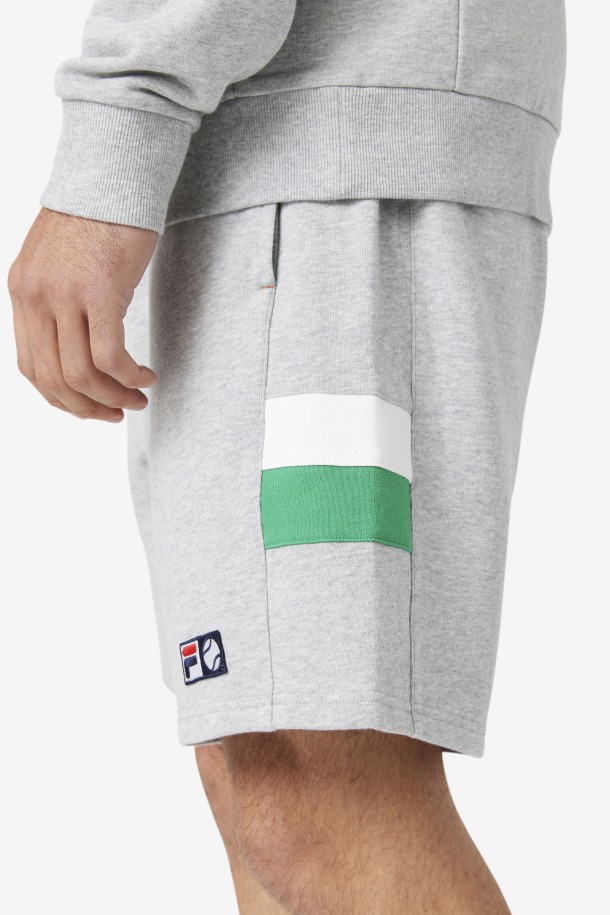 Fila Outlet Langlen Short Gris Claro/jelly Bean/blanco