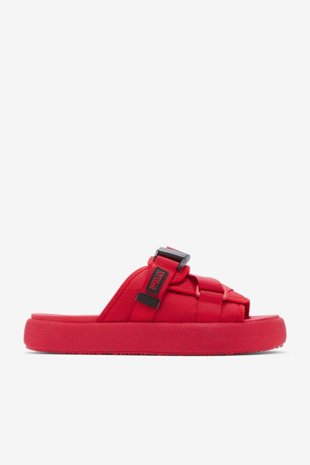 Atlas Slide Hombre Fila Outlets Rojo/negro