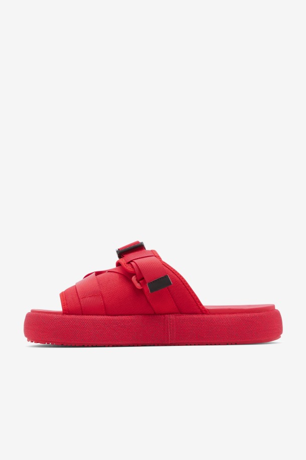Atlas Slide Hombre Fila Outlets Rojo/negro