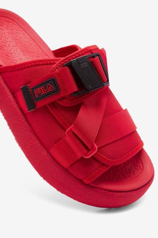Atlas Slide Hombre Fila Outlets Rojo/negro