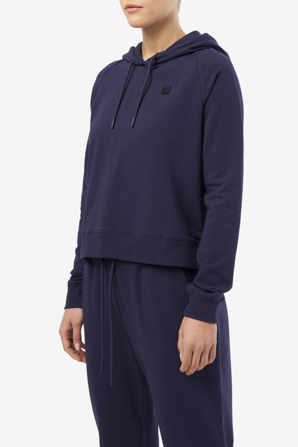 Fila Outlets Valeria Sudadera Con Capucha Azul Marino