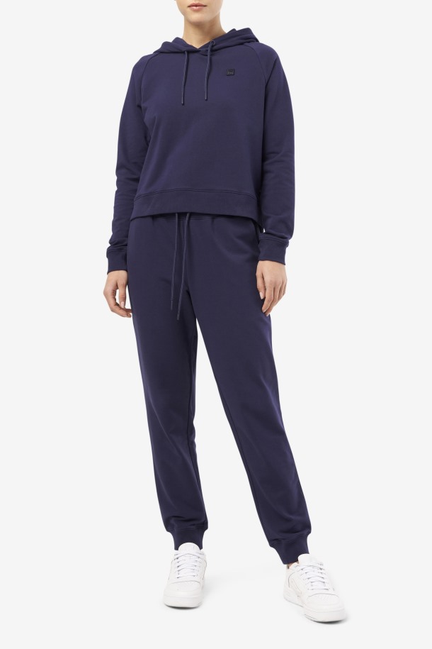 Fila Outlets Valeria Sudadera Con Capucha Azul Marino