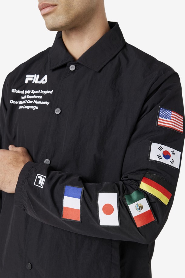 Chaqueta Caquga Fila Outlets Negro/blanco