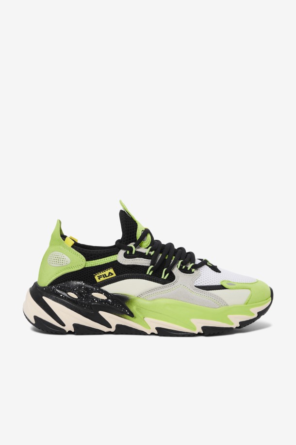 Fila Ray Tracer Evo 2 Para Hombre Negro/verde Intenso/crudo