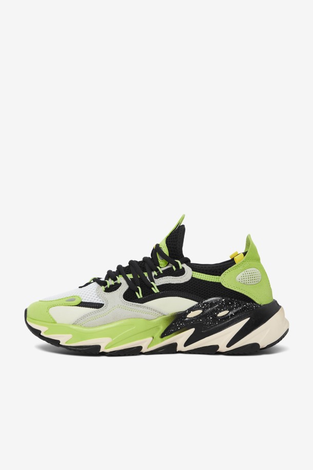Fila Ray Tracer Evo 2 Para Hombre Negro/verde Intenso/crudo