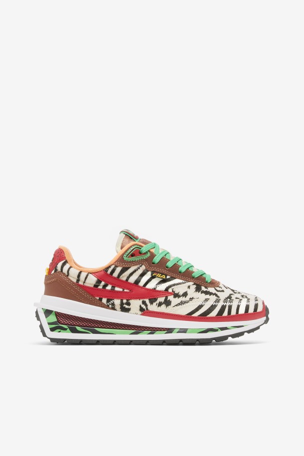 Redwood/red/seedpearl Fila Salida Mujer Reno Cero Animal