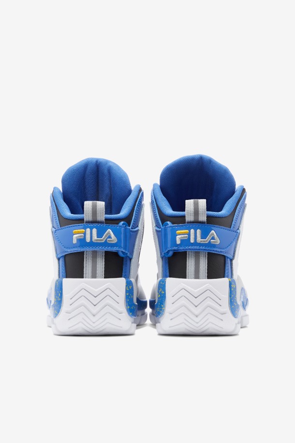 Fila Outlets Niños Grandes Grant Hill 2 Blanco/azul Nebulosa/limón