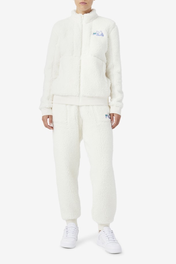 Fila Outlets Egret/jacaranda/deep Lake Freyja Jogger Sherpa
