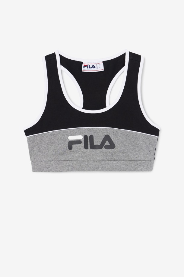 Kairi Bra Top Fila Outlets Negro/brezo/blanco