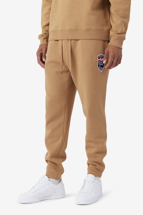 2pac Patch Jogger Fila Outlets Tabaco Marrón