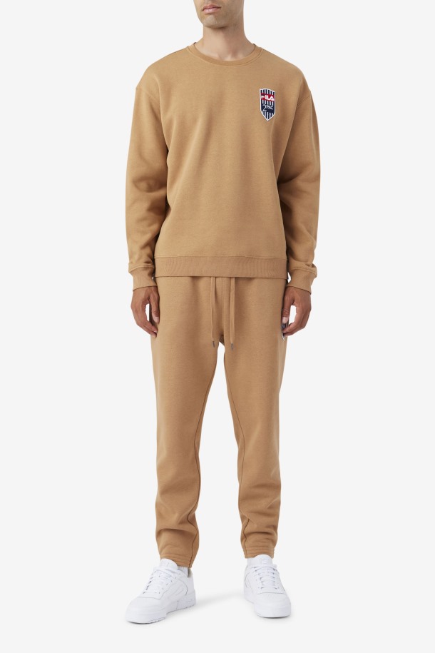 2pac Patch Jogger Fila Outlets Tabaco Marrón