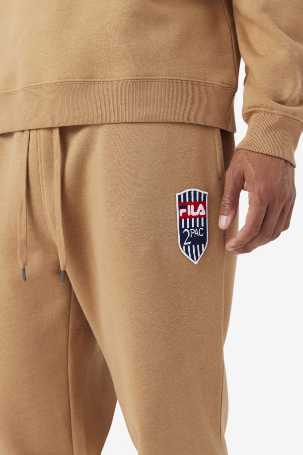 2pac Patch Jogger Fila Outlets Tabaco Marrón