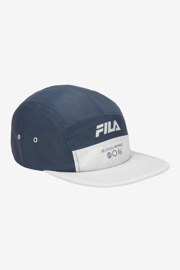 Gorra Camper De 5 Paneles Azul Marino/piedra De Fila Outlets