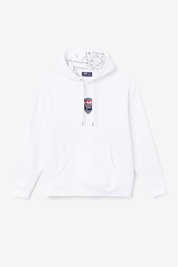 Sudadera Con Capucha Blanca Con Parche 2pac De Fila Outlets