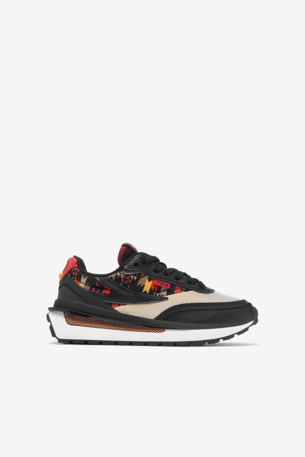 Negro/oxford Bronceado/blanco Fila Outlets Niños Grandes Renno